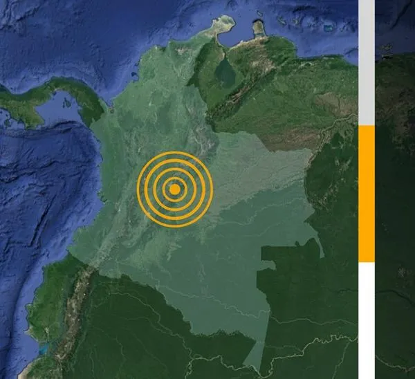 Temblor en Colombia hoy 2025-01-12 11:33:18 en Chaparral - Tolima, Colombia