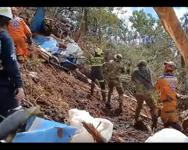 Accidente avioneta en Antioquia: revelan primeras imágenes en tierra de aeronave