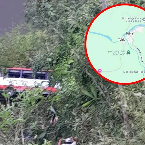 Accidente en la vía Tobia - La Peña.