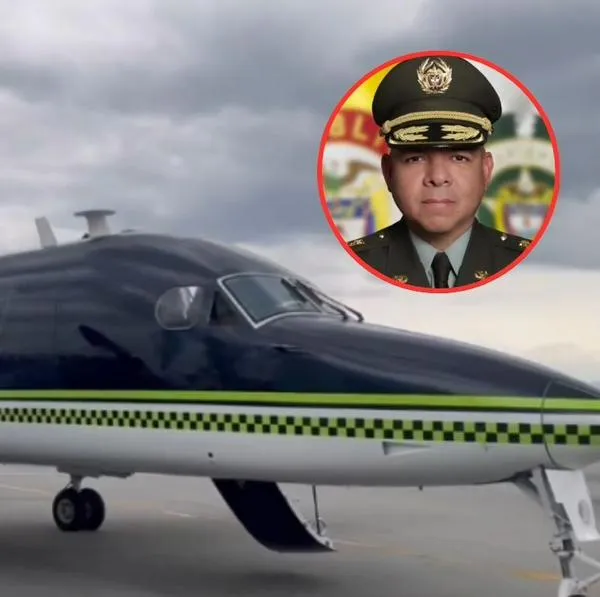 Este es el avión oficial de la Policía Nacional que fue usado por el subdirector Nicolás Zapata para ir a la fiesta de 15 años de su sobrina