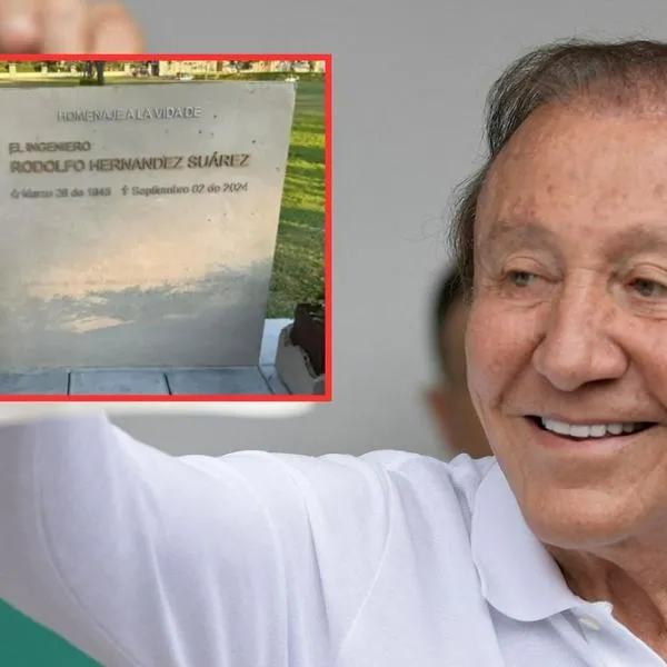 Robaron epitafio de tumba de excandidato Rodolfo Hernández en Bucaramanga