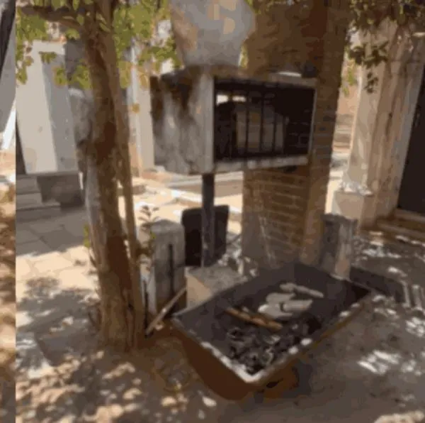 Mujer indignada por obreros que hicieron asado en cementerio Paraguay