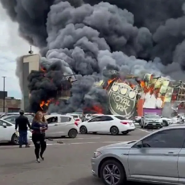 Incendio en Culiacán, México.