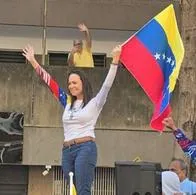 María Corina Machado y su llamado en Venezuela. 