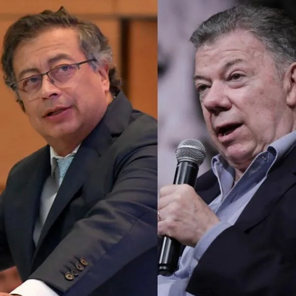 Gustavo Petro respondió críticas de Juan Manuel Santos sobre conmoción interior