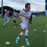 Así entrena Rigoberto Urán con Fortaleza.