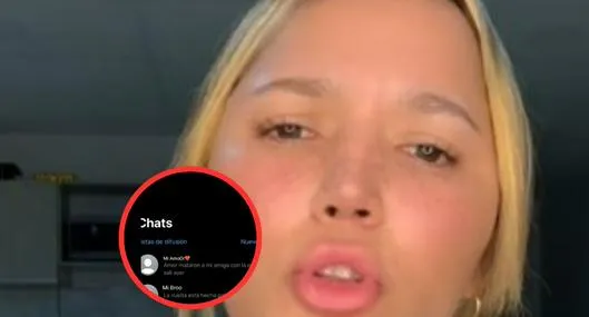 Aparece chat publicado en la cuenta de TikTok de 'la Diabla': "La vuelta está hecha", dice el mensaje en el que también habla de celos. 