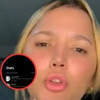 Aparece chat publicado en la cuenta de TikTok de 'la Diabla': "La vuelta está hecha", dice el mensaje en el que también habla de celos. 