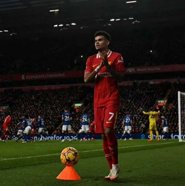 Foto de Luis Díaz, en nota de qué pasó con Luis Díaz en Liverpool en juego con Ipswich en Inglaterra: críticas