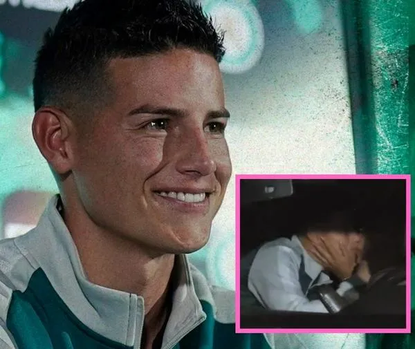 James besó frente a las cámaras a su nueva novia y confirmó la relación