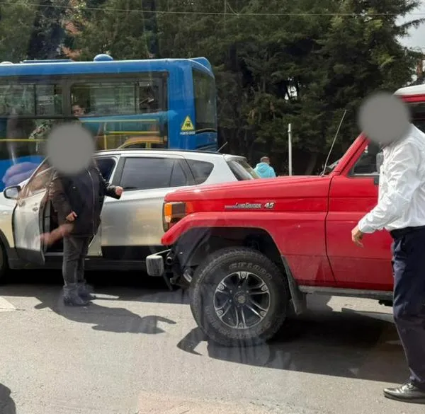 Accidente múltiple en la Autopista Norte. 