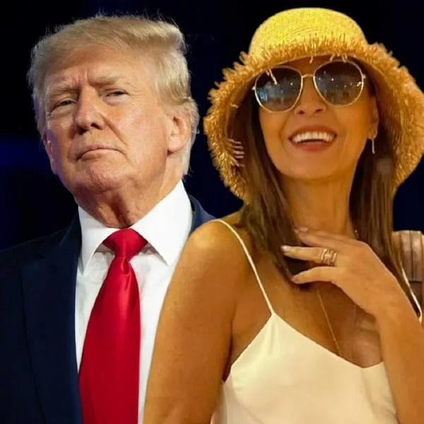 Donald Trump y Amparo Grisales, en nota sobre cuando se conocieron