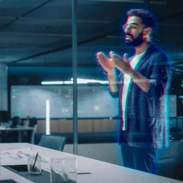 Holograma de una persona.