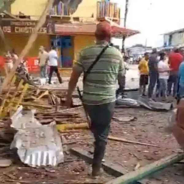  Valle del Cauca: explotó motobomba y hay varias casas destruidas