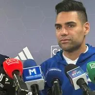 Falcao: chiste a David González y confirmó buen estado físico en Millonarios