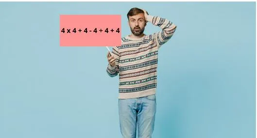 ¿Cuánto es 4 x 4 + 4 - 4 ÷ 4 + 4? Reto que pocos llegan a resolver, parece fácil