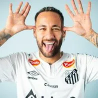 Neymar fue anunciado en Santos de Brasil