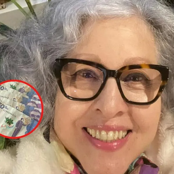Actriz Carmenza Gómez mostró billetes falsos que le dio cajero de banco