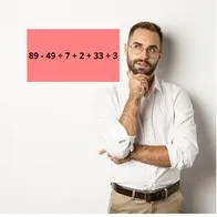 ¿Cuánto es 89 - 49 ÷ 7 + 2 + 33 ÷ 3? Reto que pocos solucionan