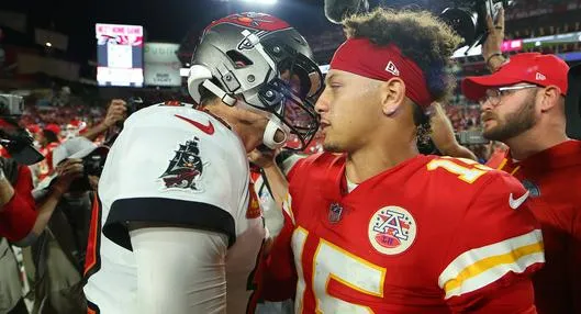 Tom Brady y Patrick Mahomes.