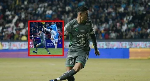 James Rodríguez recibió dura patada en la cabeza durante Pachuca vs Leon (video)