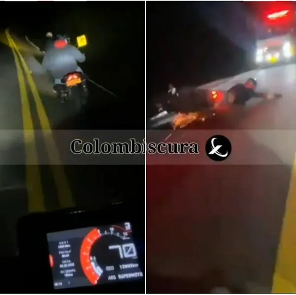 Accidente de motociclista en Bogotá-La Mesa: se estrelló de frente contra ambulancia