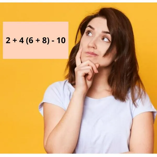 ¿Cuánto es 2 + 4 (6 + 8) - 10? Reto que te ayuda al cuidado de la memoria