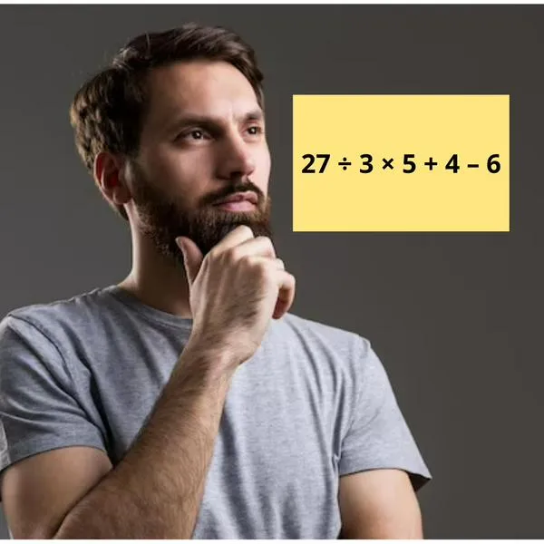 ¿Cuánto es 27 ÷ 3 × 5 + 4 – 6? Reto para mentes agiles, póngase a prueba 