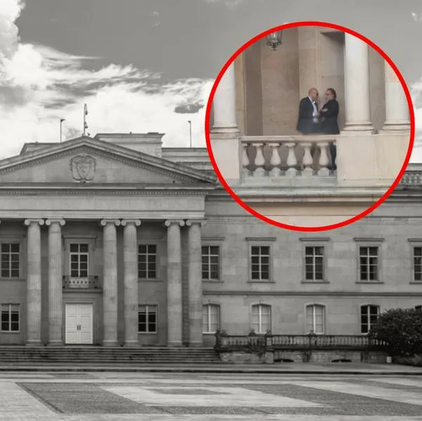 Polémica foto de Benedetti en la Casa de Nariño.