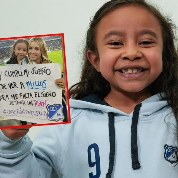 Salomé Basto, niña hincha de Millonarios que necesita un riñón, fue periodista