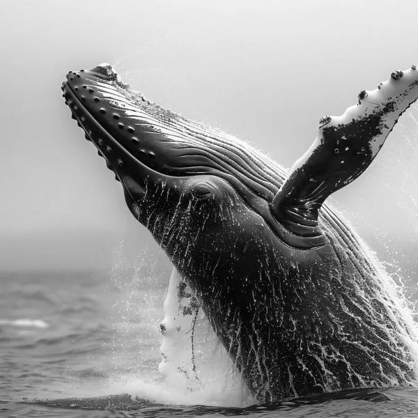 Joven fue tragado por una ballena y todo quedó grabado, en Magallanes, Chile