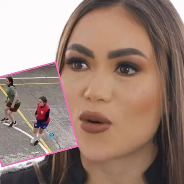 Momento en el que 'Epa Colombia' juega fútbol en la cárcel. Hubo un detalle en sus zapatos que llamó la atención