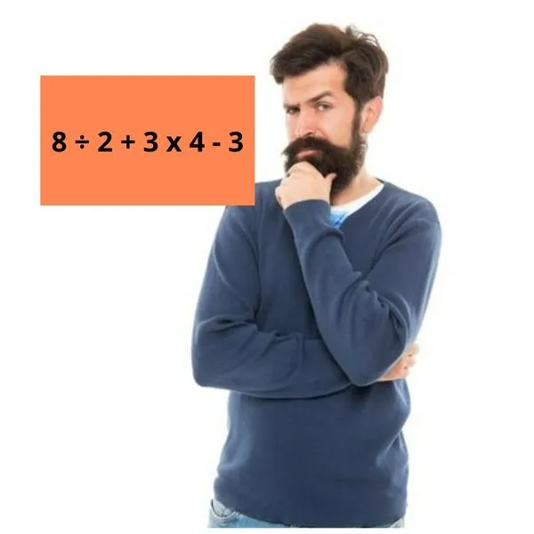 ¿Cuánto es 8 ÷ 2 + 3 x 4 - 3? Reto matemático para el cuidado de la memoria