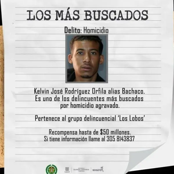 Homicida catalogado como "el más peligroso de Bogotá": quién es y qué hizo