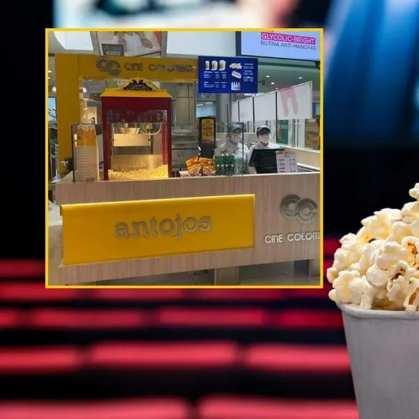 Comidas rápidas y Antojos de Cine Colombia.
