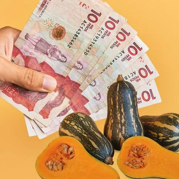 Ahuyama y dinero colombiano.
