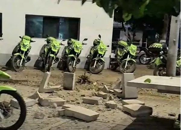 Explosión contra CAI en Cúcuta hoy: videos de cómo quedó el barrio San Rafael