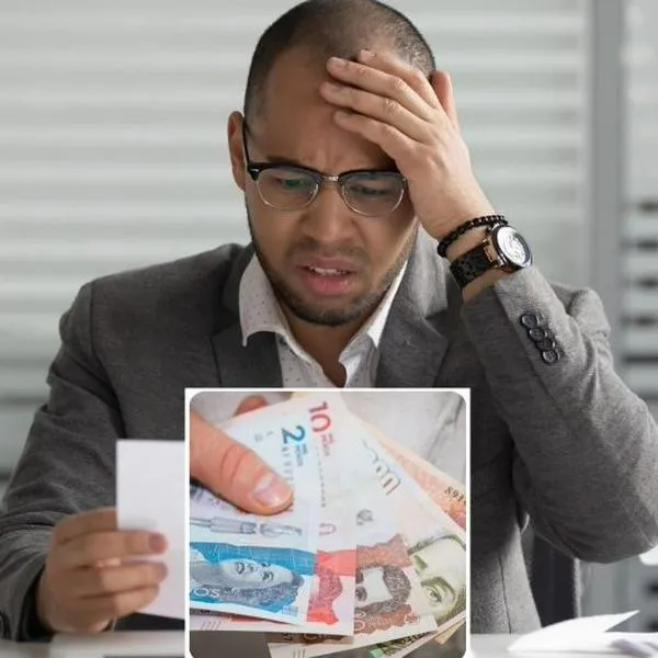 Foto de persona preocupada y dinero, en nota de cuál problema surge por aumento de salario, según experto
