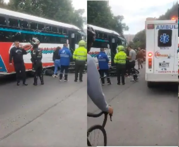 Accidente en la avenida Boyacá (Bogotá): choque entre bus y moto dejó un muerto