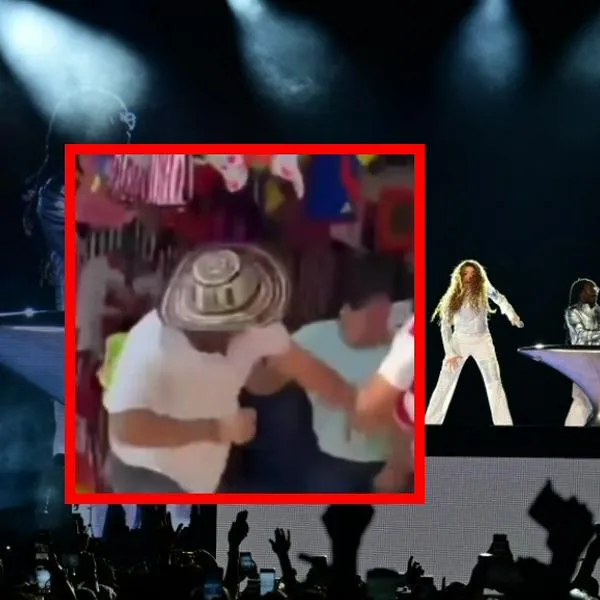 Concierto de Shakira Vendedores ambulantes protagonizaron pelea