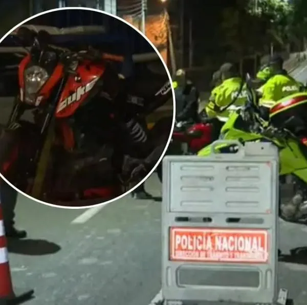 Motociclista atropelló a agente de tránsito durante piques ilegales Bogotá