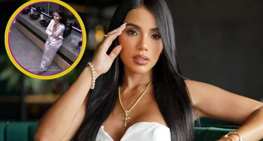 Karina García tuvo gracioso accidente en La casa de los famosos de canal RCN y no pudo ocultar su vergüenza ante las cámaras del reality.