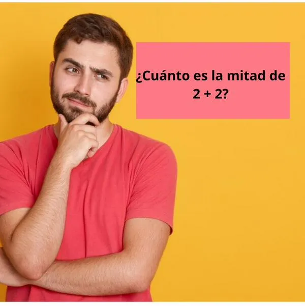 ¿Cuál es la mitad de dos más dos? Pocos son los que ven la trampa y lo hacen bien