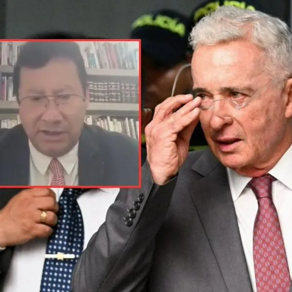 Jaime Lombana y Álvaro Uribe.
