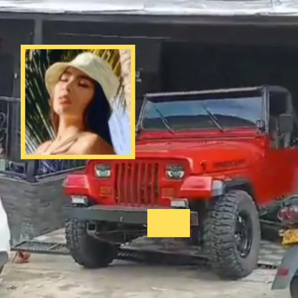 Apareció Jeep que sería de novio de modelo detenida en balacera en Medellín