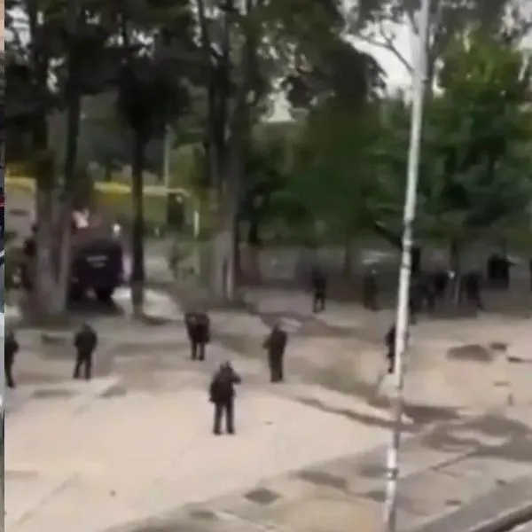 Manifestaciones en la Universidad Nacional, en Bogotá, este lunes: hay afectación en Transmilenio
