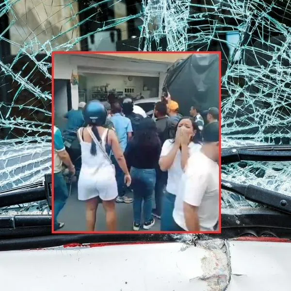 Choque en San Jerónimo, Antioquia.