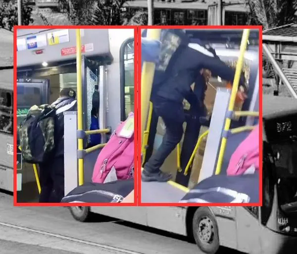 Transmilenio: joven se subió a cantar y se enojo porque no le dieron dinero