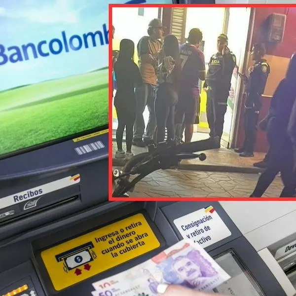 Cajero automático de Bancolombia.