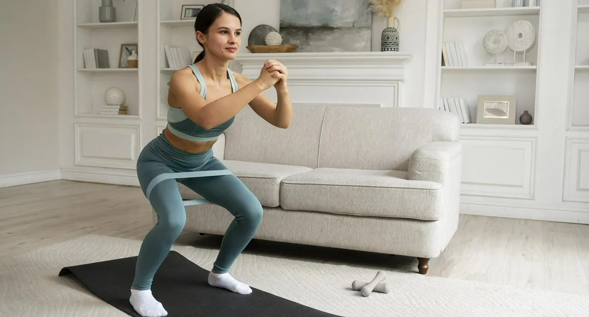 Mujer haciendo ejercicio, en nota sobre rutinas cortas
